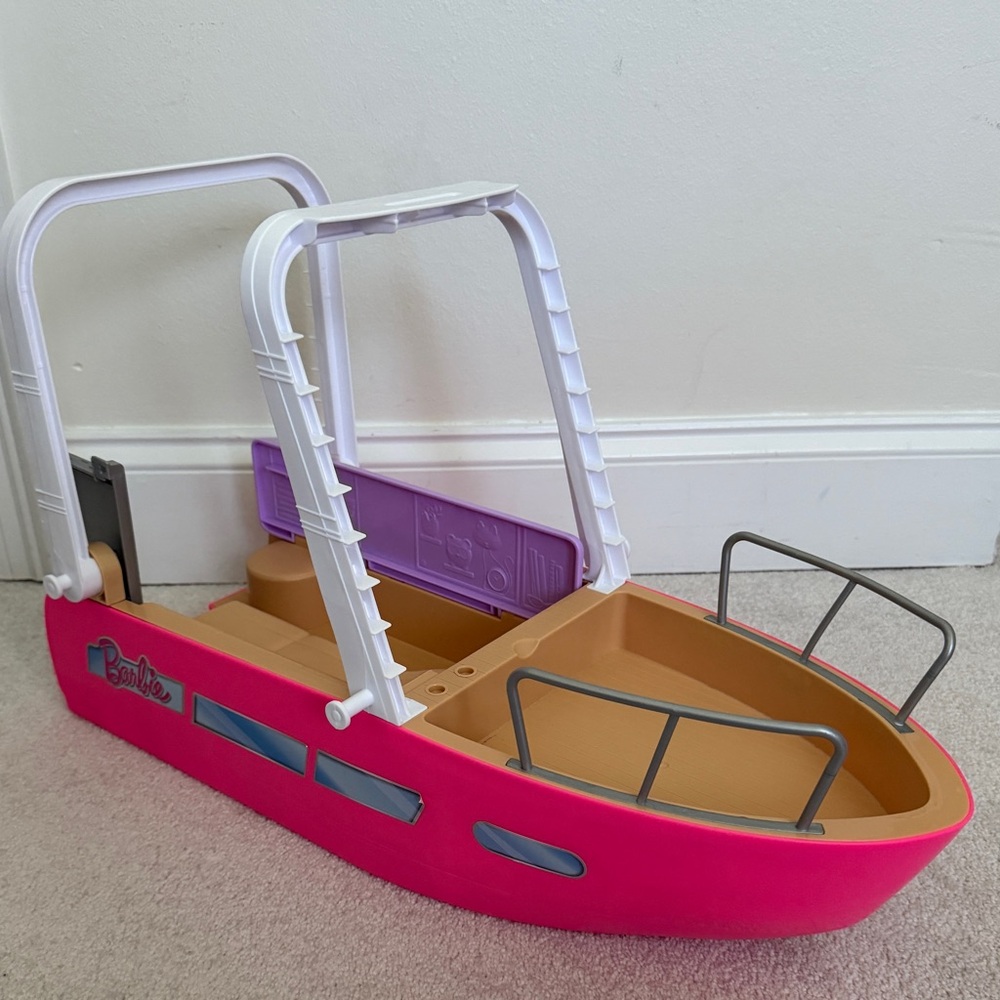 Barbie Pink and Tan Adventure Boat